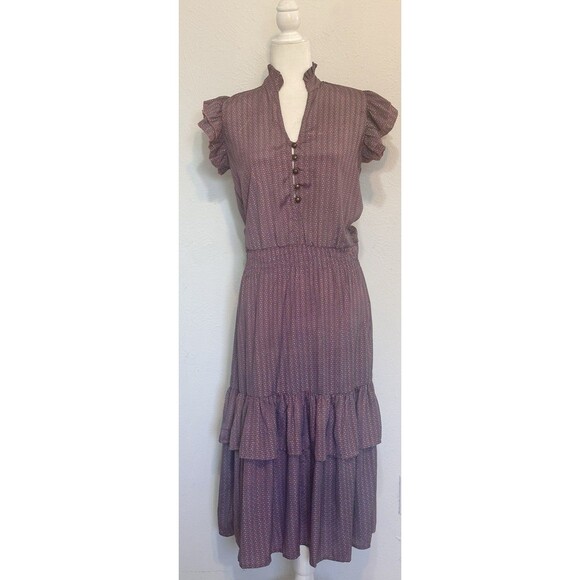 Perry Walker Collective Size 1 (2-4) Cornelia II Silk Blend Dress Feminine Boho - Picture 2 of 16